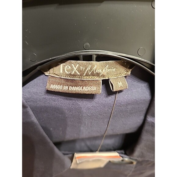 Tex by MaxAzria Gray Blue Button-Up Cotton Blazer Womens M Nwot - Picture 9 of 12